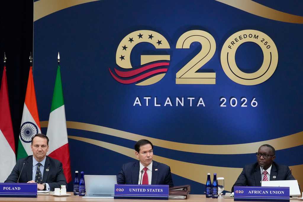 Diplomats gather for the G20 talks in Atlanta amidst rising tensions.
